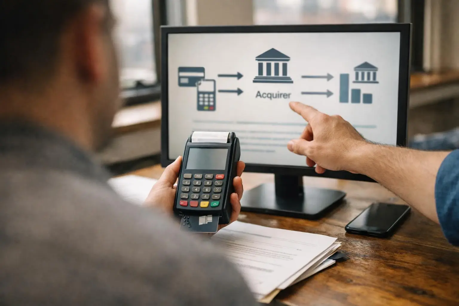 How Acquirer applies to Credit Card Processing services in Staten Island, United States—practical illustration